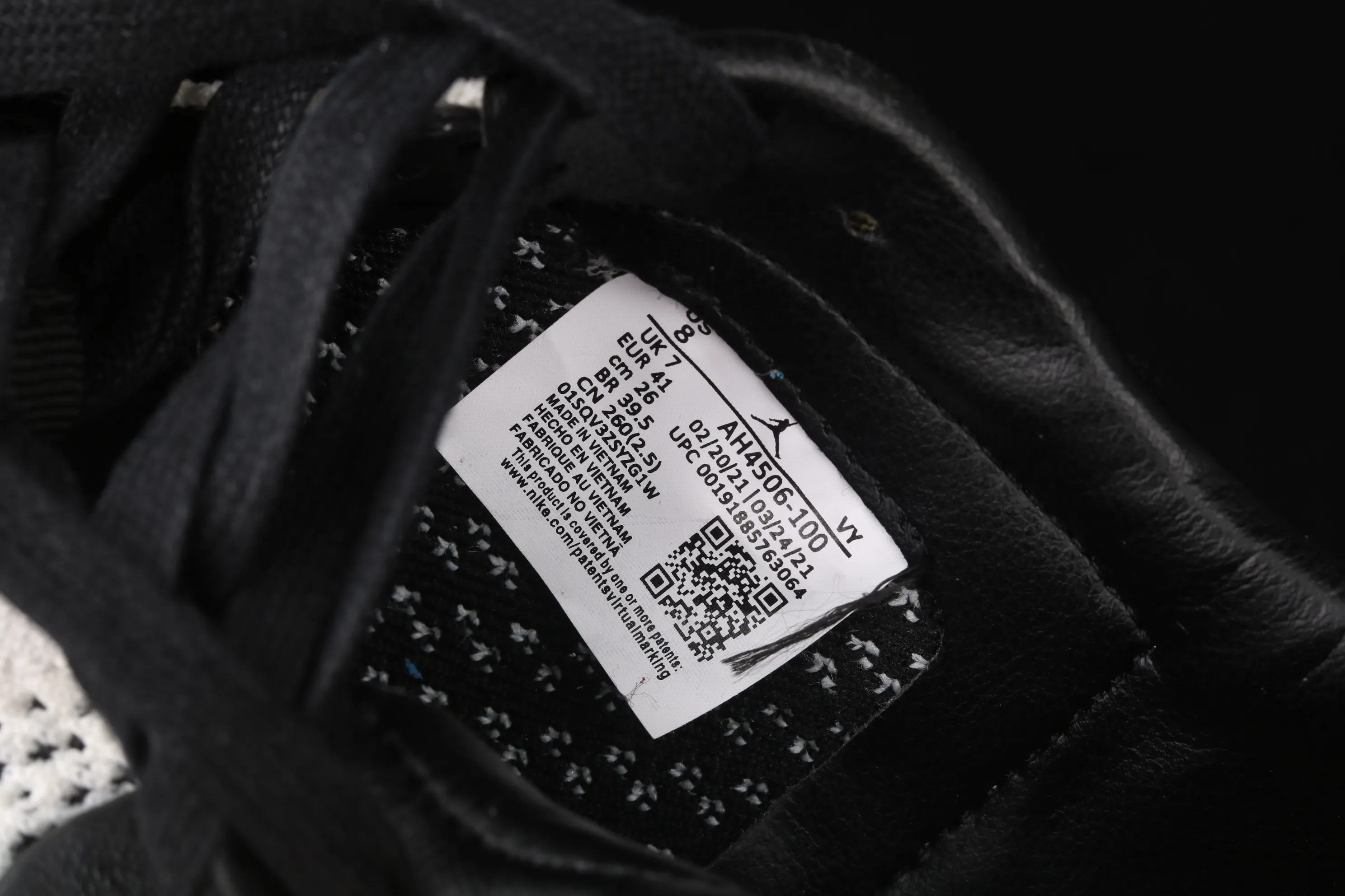 All categories Air Jordan Jordan series basketball shoes Air Jordan 1 Low Air Jordan 1 Low AJ1 Joe 1 knitted black low-top basketball shoes AH4506-100